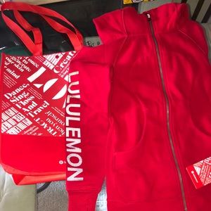 Lululemon Scuba Hoodie 20TH Red RARE SOLD OUT